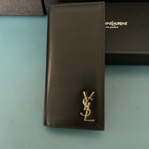 Yves Saint Laurent YSL Man Wallets In Gold #1211784