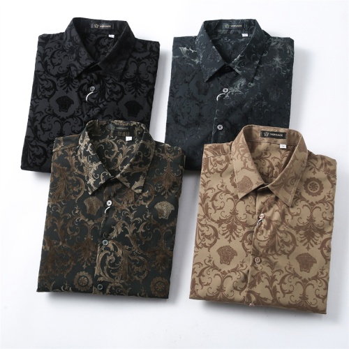 Replica Versace Shirts Long Sleeved For Men #1211978 $48.00 USD for Wholesale