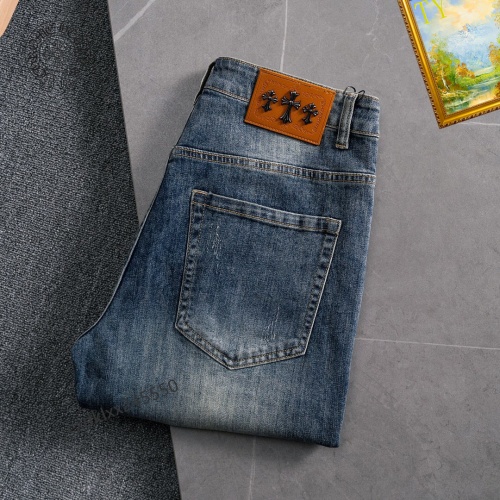 Replica Chrome Hearts Jeans For Men #1212152 $40.00 USD for Wholesale