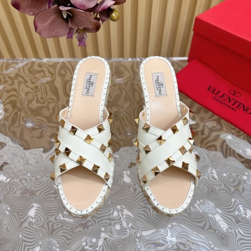 Replica Valentino Slippers For Women #1212187 $112.00 USD for Wholesale