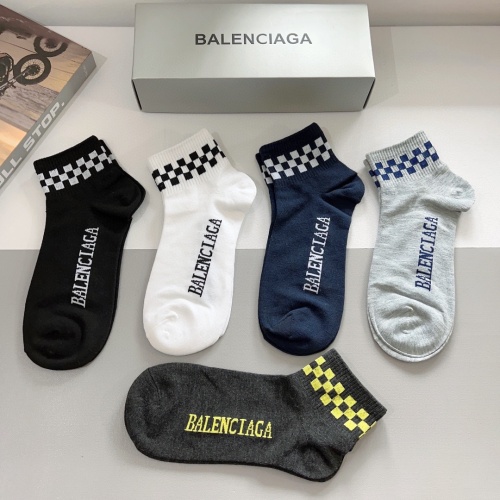 Replica Balenciaga Socks For Men #1212754 $27.00 USD for Wholesale