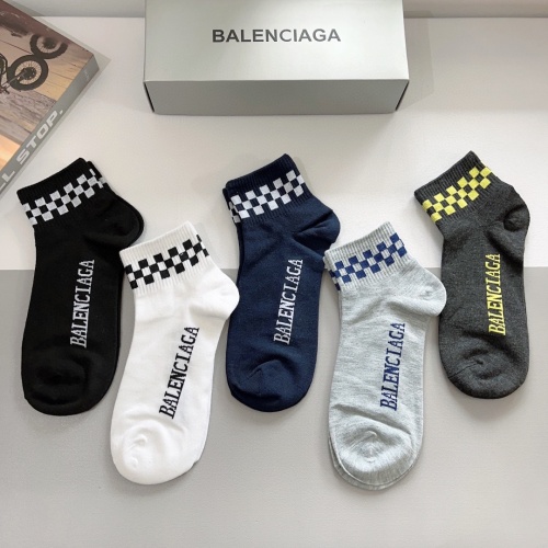 Replica Balenciaga Socks For Men #1212754 $27.00 USD for Wholesale