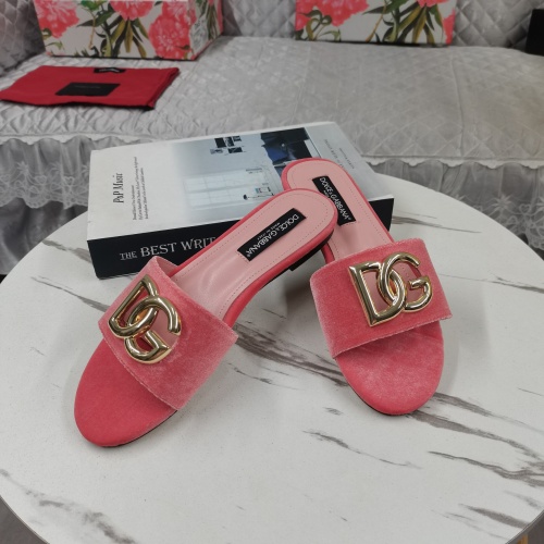 Replica Dolce & Gabbana D&G Slippers For Women #1213145 $115.00 USD for Wholesale