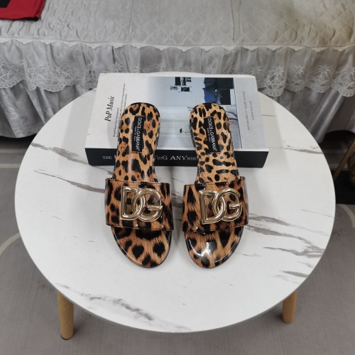 Replica Dolce & Gabbana D&G Slippers For Women #1213193 $125.00 USD for Wholesale