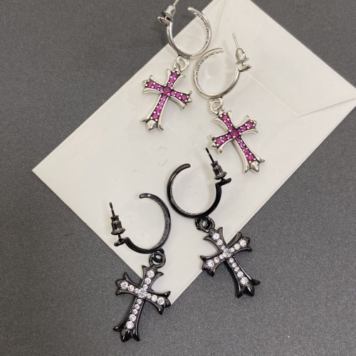 Replica Chrome Hearts Earrings For Women #1214051 $34.00 USD for Wholesale