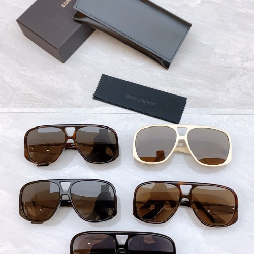 Replica Yves Saint Laurent YSL AAA Quality Sunglasses #1214105 $60.00 USD for Wholesale