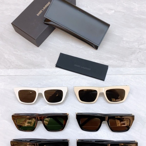 Replica Yves Saint Laurent YSL AAA Quality Sunglasses #1214135 $56.00 USD for Wholesale