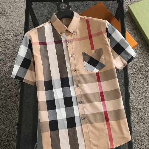 Burberry Shirts Short Sleeved For Men #1215592