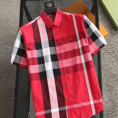 Burberry Shirts Short Sleeved For Men #1215601