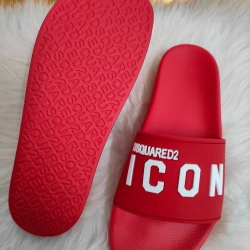 Replica Dsquared Slippers For Men #1216140 $48.00 USD for Wholesale