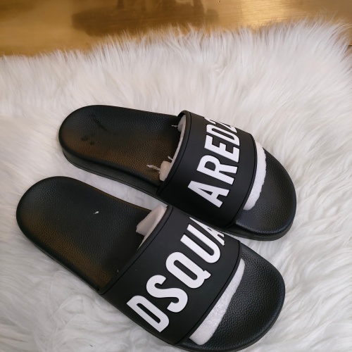 Replica Dsquared Slippers For Men #1216186 $48.00 USD for Wholesale