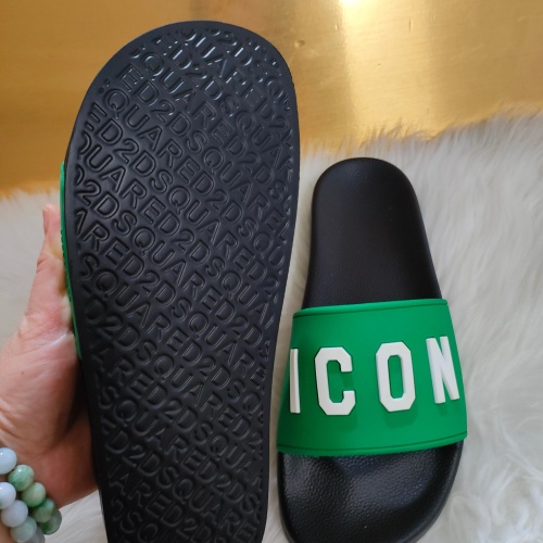 Replica Dsquared Slippers For Men #1216218 $48.00 USD for Wholesale