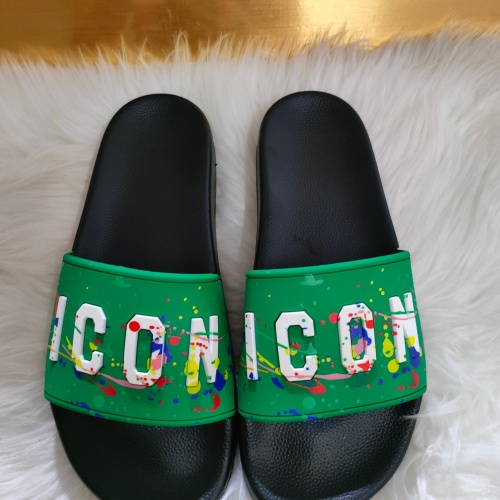 Replica Dsquared Slippers For Men #1216225 $48.00 USD for Wholesale