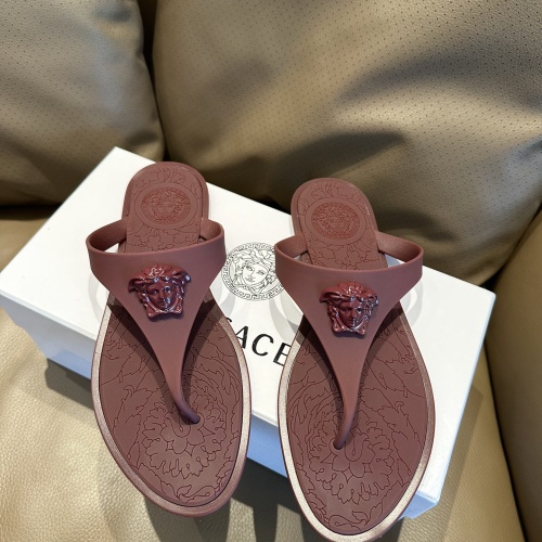 Replica Versace Slippers For Women #1216293 $45.00 USD for Wholesale