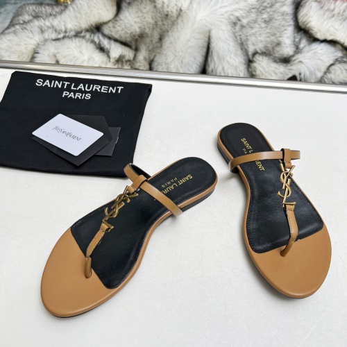 Replica Yves Saint Laurent YSL Slippers For Women #1216931 $82.00 USD for Wholesale