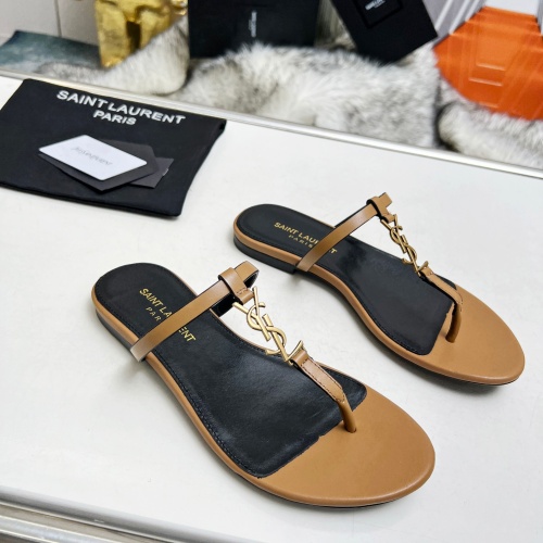 Replica Yves Saint Laurent YSL Slippers For Women #1216931 $82.00 USD for Wholesale