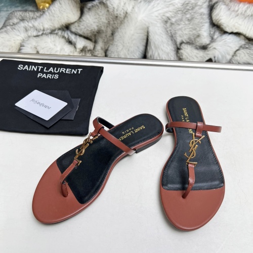 Replica Yves Saint Laurent YSL Slippers For Women #1216934 $82.00 USD for Wholesale