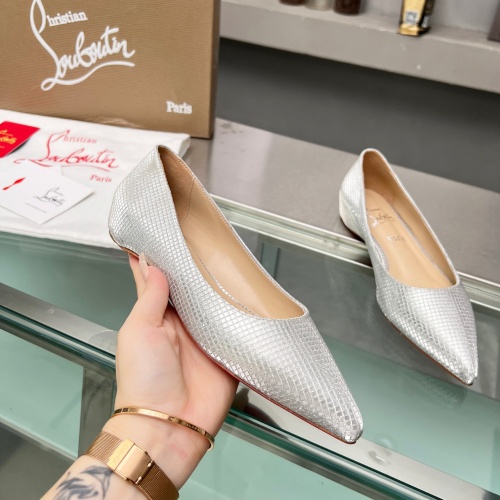 Replica Christian Louboutin Flat Shoes For Women #1217058 $102.00 USD for Wholesale