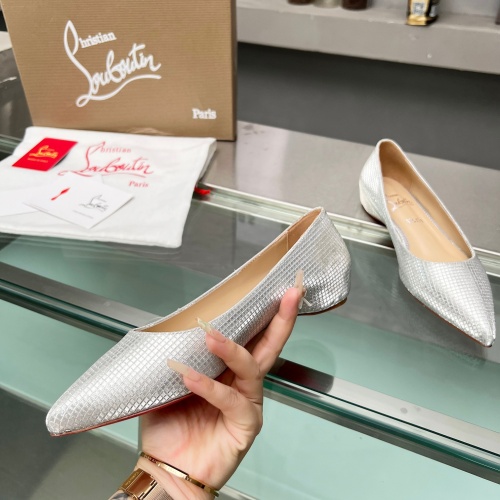 Replica Christian Louboutin Flat Shoes For Women #1217058 $102.00 USD for Wholesale