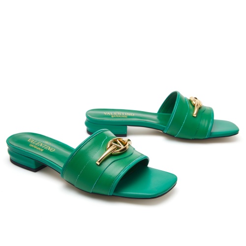 Replica Valentino Slippers For Women #1217104 $80.00 USD for Wholesale