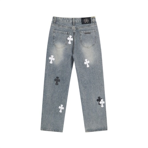 Replica Chrome Hearts Jeans For Men #1218181 $64.00 USD for Wholesale