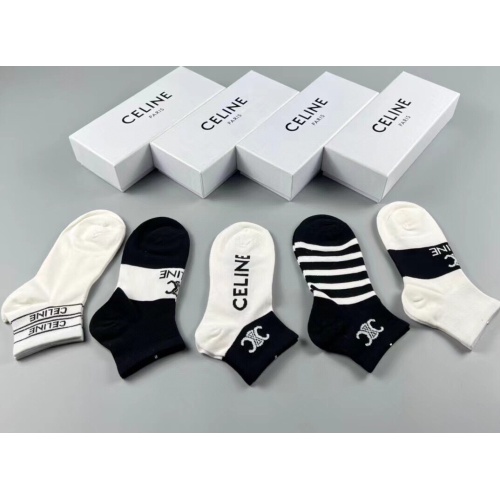 Replica Celine Socks For Women #1218710 $29.00 USD for Wholesale