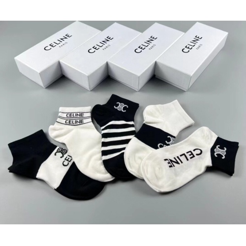 Replica Celine Socks For Women #1218710 $29.00 USD for Wholesale