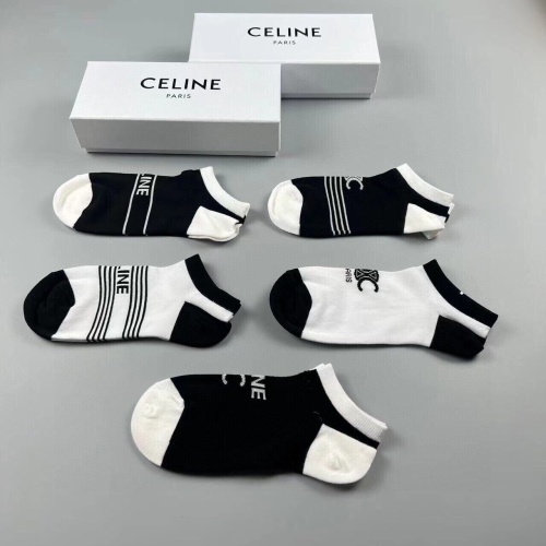 Replica Celine Socks For Women #1218711 $25.00 USD for Wholesale