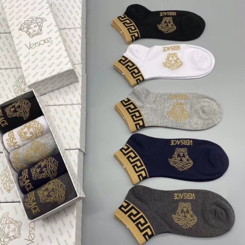 Replica Versace Socks For Men #1218759 $29.00 USD for Wholesale