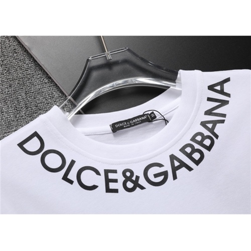 Replica Dolce & Gabbana D&G Tracksuits Short Sleeved For Men #1218833 $48.00 USD for Wholesale