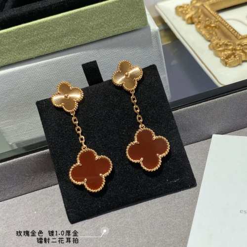 Replica Van Cleef & Arpels Earrings For Women #1219218 $80.00 USD for Wholesale