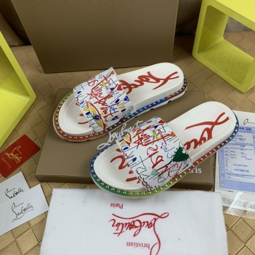 Replica Christian Louboutin CL Slippers For Men #1220165 $72.00 USD for Wholesale