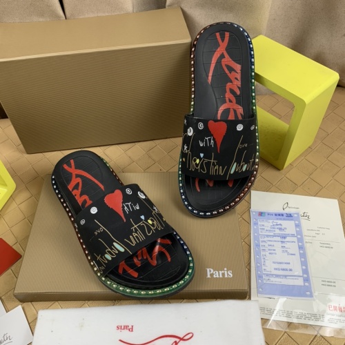 Replica Christian Louboutin CL Slippers For Men #1220168 $72.00 USD for Wholesale