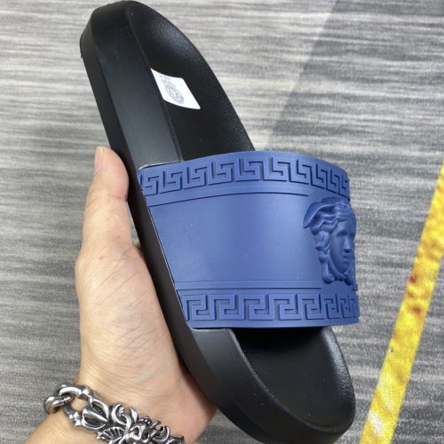 Replica Versace Slippers For Men #1220272 $45.00 USD for Wholesale