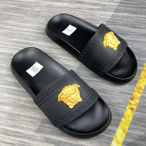 Replica Versace Slippers For Men #1220274 $45.00 USD for Wholesale