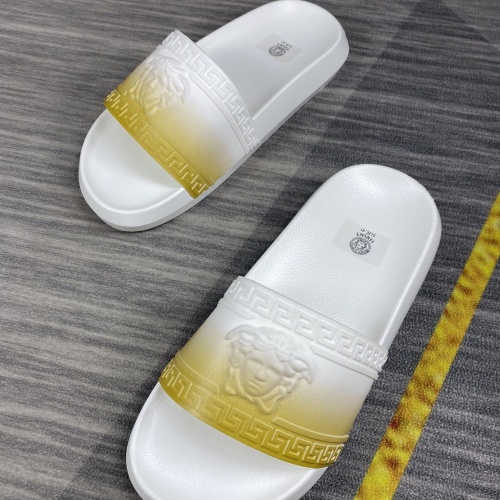 Replica Versace Slippers For Men #1220283 $45.00 USD for Wholesale