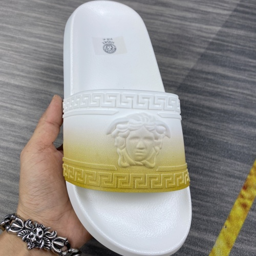 Replica Versace Slippers For Men #1220283 $45.00 USD for Wholesale