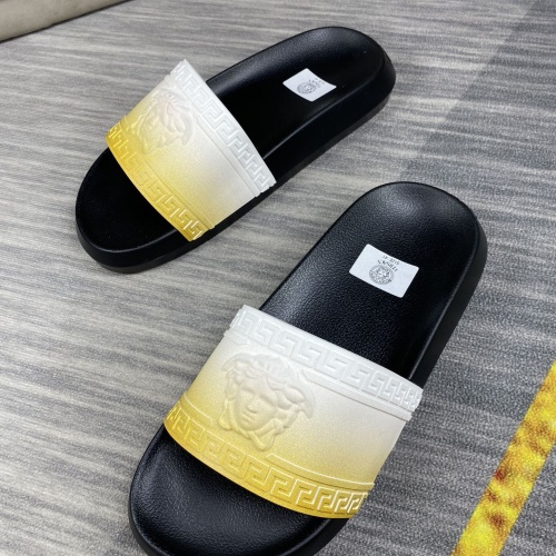 Replica Versace Slippers For Men #1220284 $45.00 USD for Wholesale