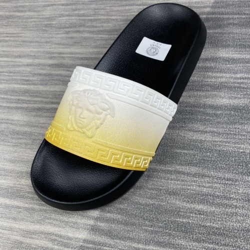 Replica Versace Slippers For Men #1220284 $45.00 USD for Wholesale