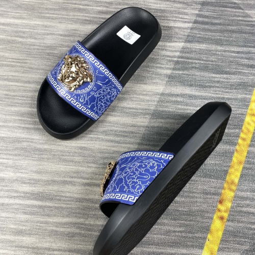 Replica Versace Slippers For Men #1220287 $45.00 USD for Wholesale