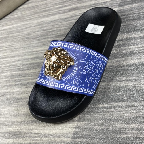 Replica Versace Slippers For Men #1220287 $45.00 USD for Wholesale