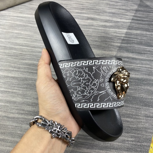 Replica Versace Slippers For Men #1220288 $45.00 USD for Wholesale