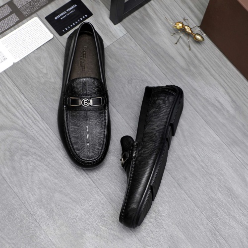 Replica Bottega Veneta BV Leather Shoes For Men #1220516 $80.00 USD for Wholesale