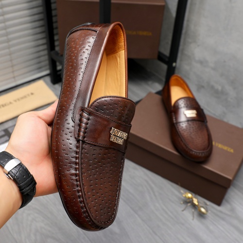 Replica Bottega Veneta BV Leather Shoes For Men #1220519 $80.00 USD for Wholesale