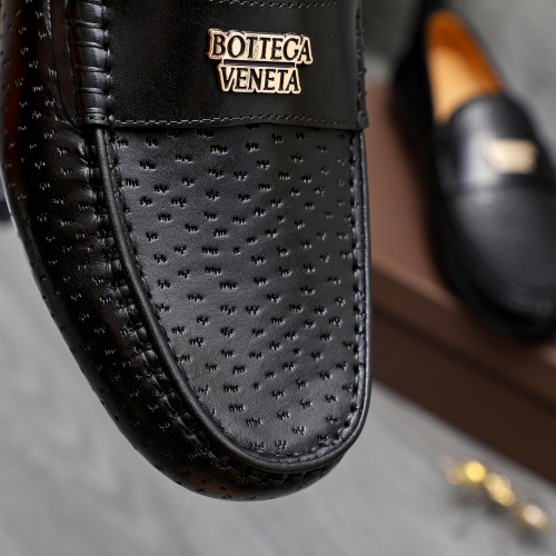 Replica Bottega Veneta BV Leather Shoes For Men #1220520 $80.00 USD for Wholesale