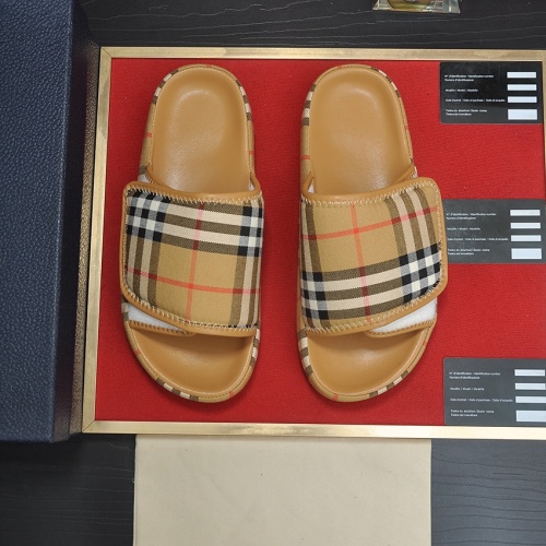 Replica Burberry Slippers For Men #1220665 $60.00 USD for Wholesale