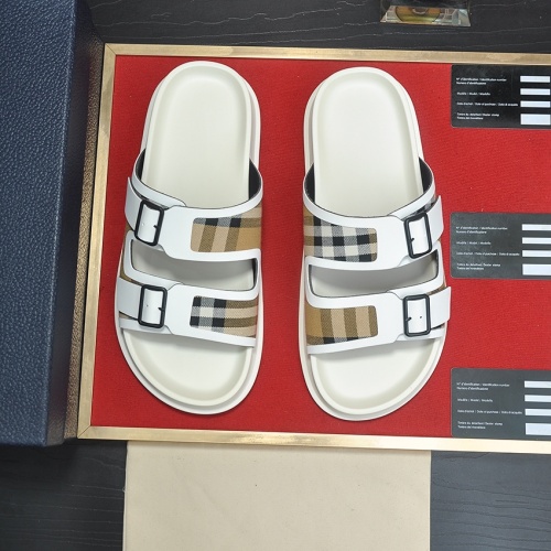 Replica Burberry Slippers For Men #1220667 $56.00 USD for Wholesale