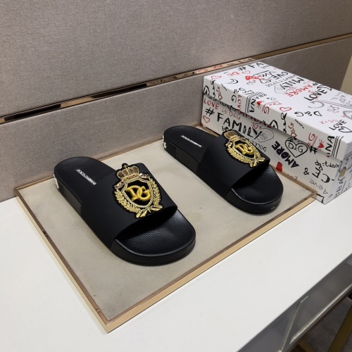 Replica Dolce & Gabbana D&G Slippers For Men #1220677 $48.00 USD for Wholesale