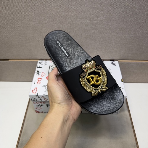 Replica Dolce & Gabbana D&G Slippers For Men #1220677 $48.00 USD for Wholesale