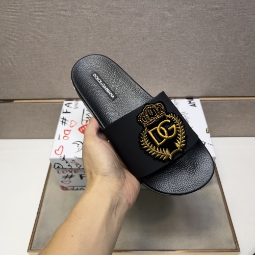 Replica Dolce & Gabbana D&G Slippers For Men #1220679 $48.00 USD for Wholesale